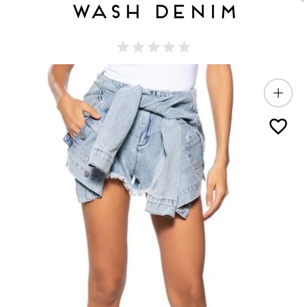 AKIRA Light Blue Denim Women Shorts